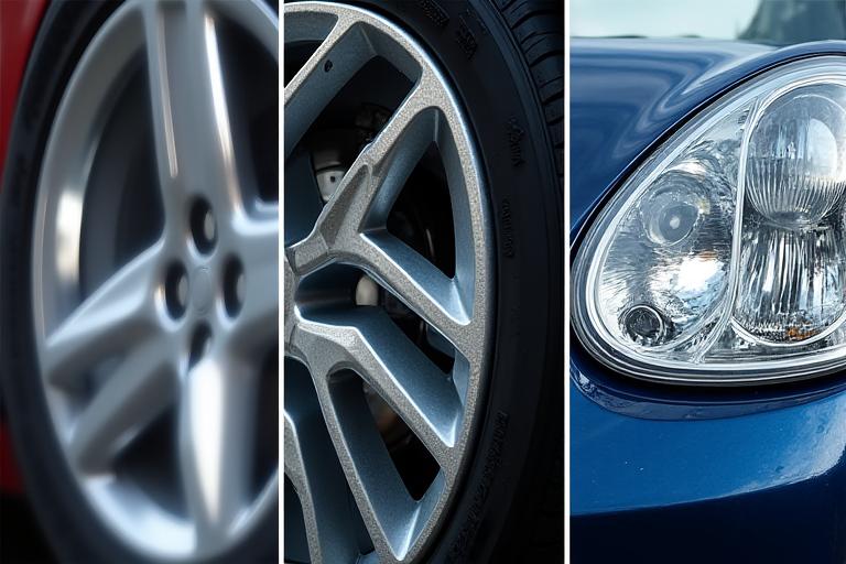 Complete wheel, tire, and headlight restoration services